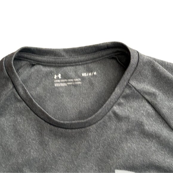 Under Armour Mens Loose Fit Short Sleeve Athletic Shirt-Gray-Size M-GUC - Picture 3 of 5